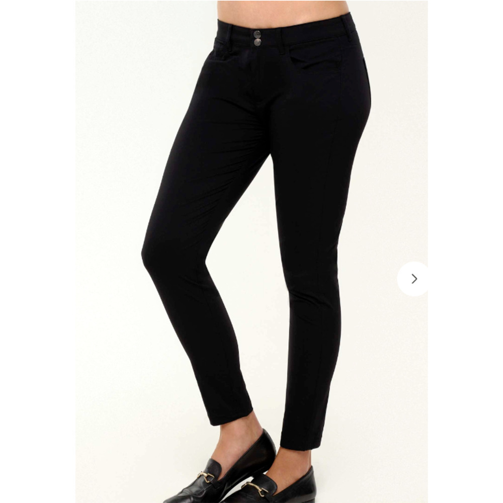 Anatomie Travel Pants Women's Luisa XL Black Skinny Stretch Made Romania Cargo